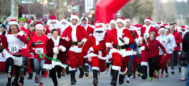 Lighting of Breckenridge & Race of the Santas, Breckenridge