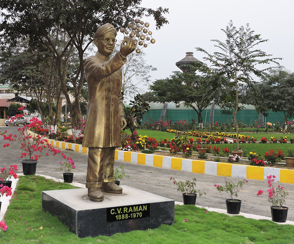 CV Raman Statue